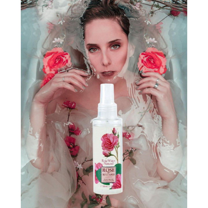Agua de Rosa Natural Concentrada Tónico Facial Spray 100 ml.- Rosa de Bulgaria