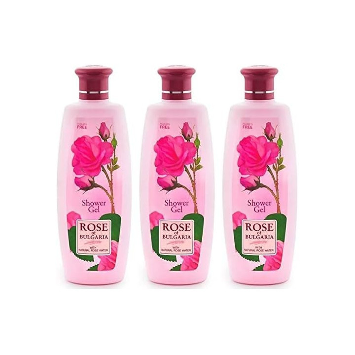 Pack 3x330ml Gel de Ducha Rosa de Bulgaria | Oferta Especial