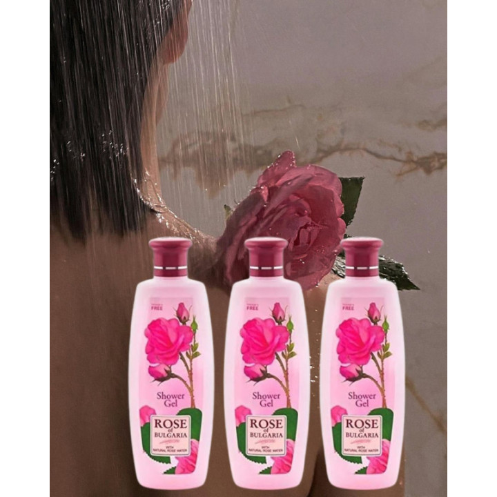 Pack 3x330ml Gel de Ducha Rosa de Bulgaria | Oferta Especial