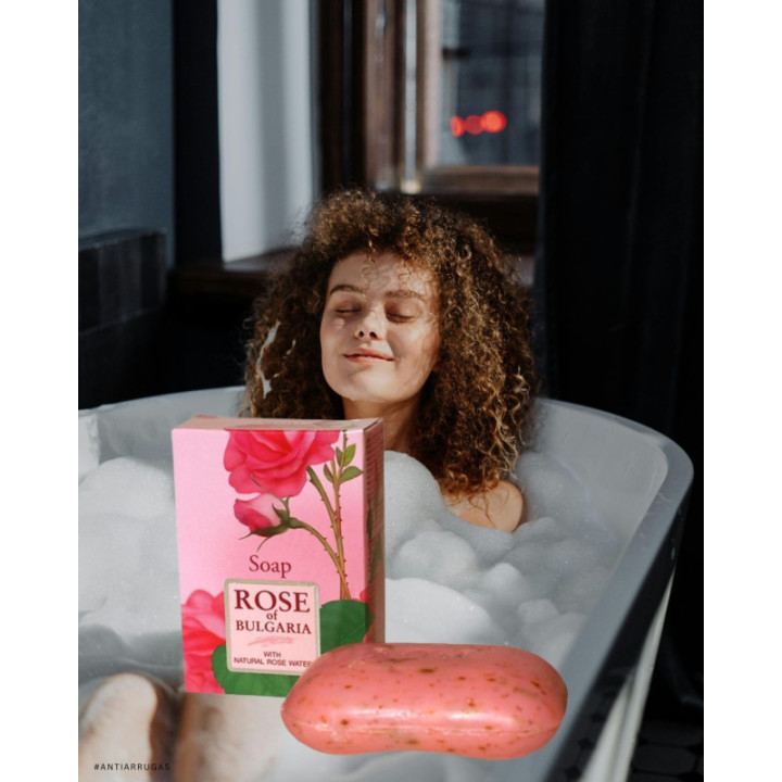 Jabón de Rosas Natural - Rosa de Bulgaria 100 grs