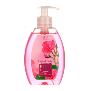 Jabón Líquido Rosa de Bulgaria 300ml | Limpieza Suave y Vegana
