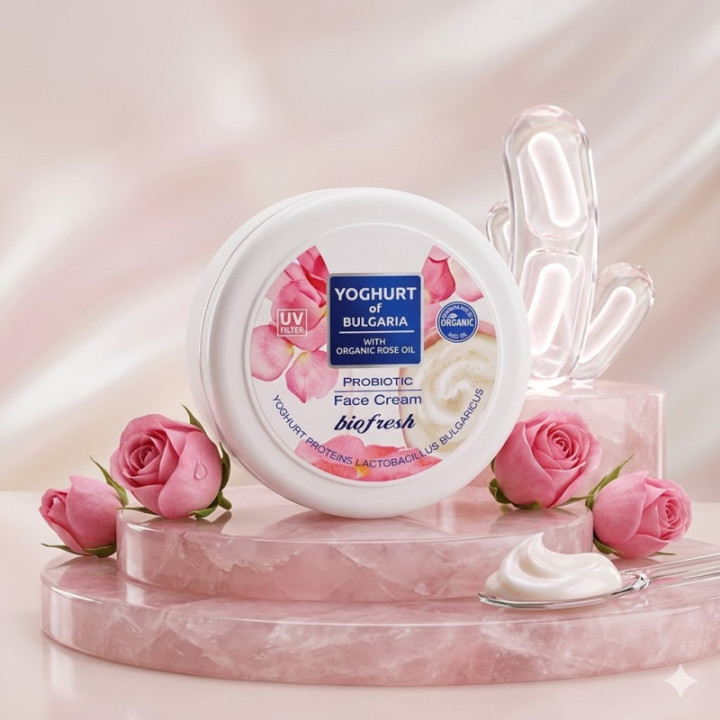 Crema Rejuvenecedora Probiótica con Yogur de Bulgaria y Colágeno