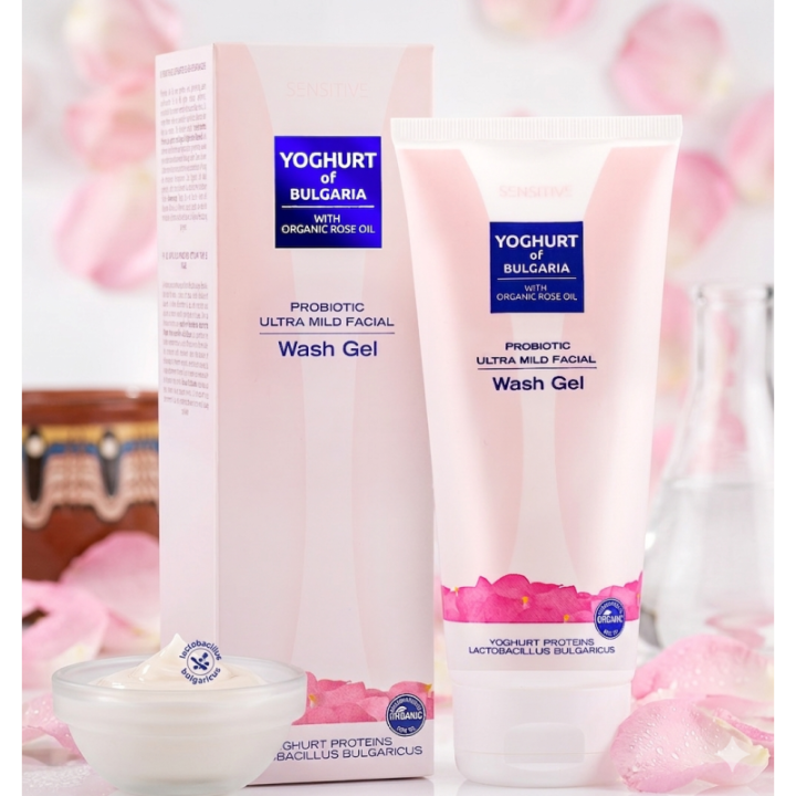 Gel Limpiador Probiótico Yogur de Bulgaria y Rosa | 230ml