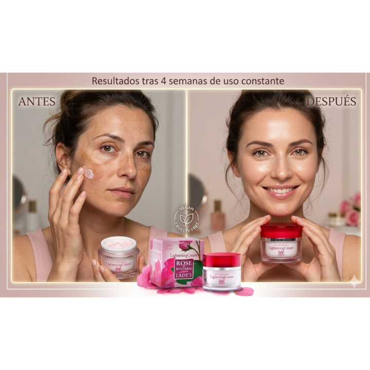 Crema Antimanchas Rose of Bulgaria | Antiedad y SPF | 50ml