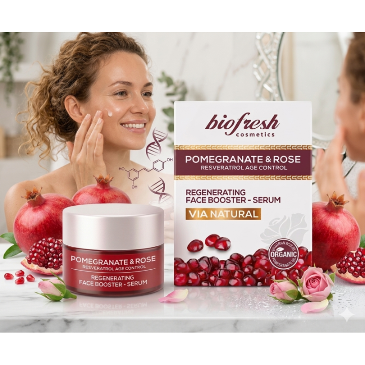 Sérum Facial Regenerador Antiedad: Granada y Resveratrol
