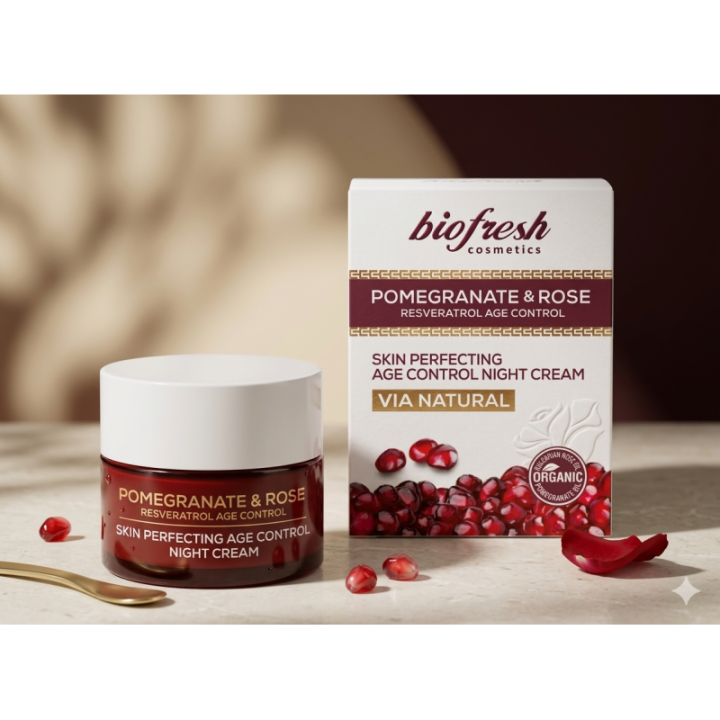 Crema de Noche Anti-Edad Vía Natural Granada 50ml