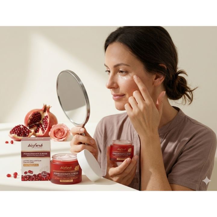 Contorno de Ojos Rosa y Granada 25ml | Efecto Lifting Natural
