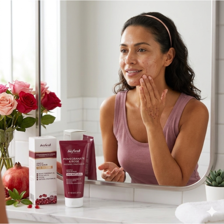 Exfoliante Facial Suave Granada 100ml | Vía Natural