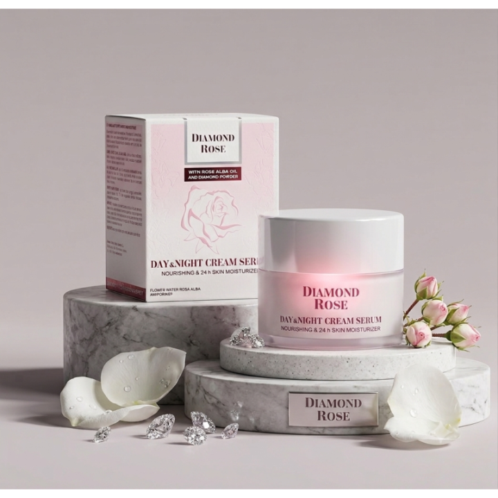 Sérum en Crema Diamond Rose 50ml | Antiarrugas 24h Efecto Gloss