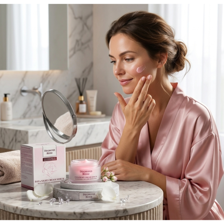 Sérum en Crema Diamond Rose 50ml | Antiarrugas 24h Efecto Gloss