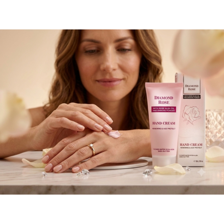 Crema de Manos Regeneradora con Rosa Alba y Caviar Negro · Diamond Rose 50 ml | Farmalínea