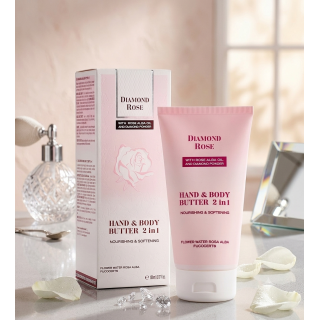 Crema corporal cuerpo y manos 2 en 1 - Diamond Rose 150 ml