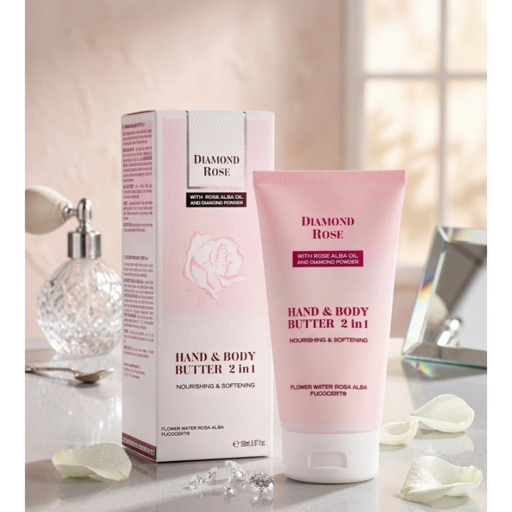 Crema corporal cuerpo y manos 2 en 1 - Diamond Rose 150 ml