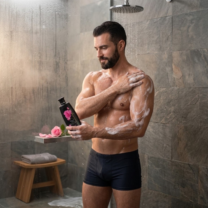 Gel de Ducha y Champú Caballero - Rosa de Bulgaria 330 ml