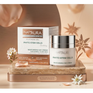 Crema Hidratante de Día para Piel Normal a Seca  Platinum 30 + Nataura 50 ml
