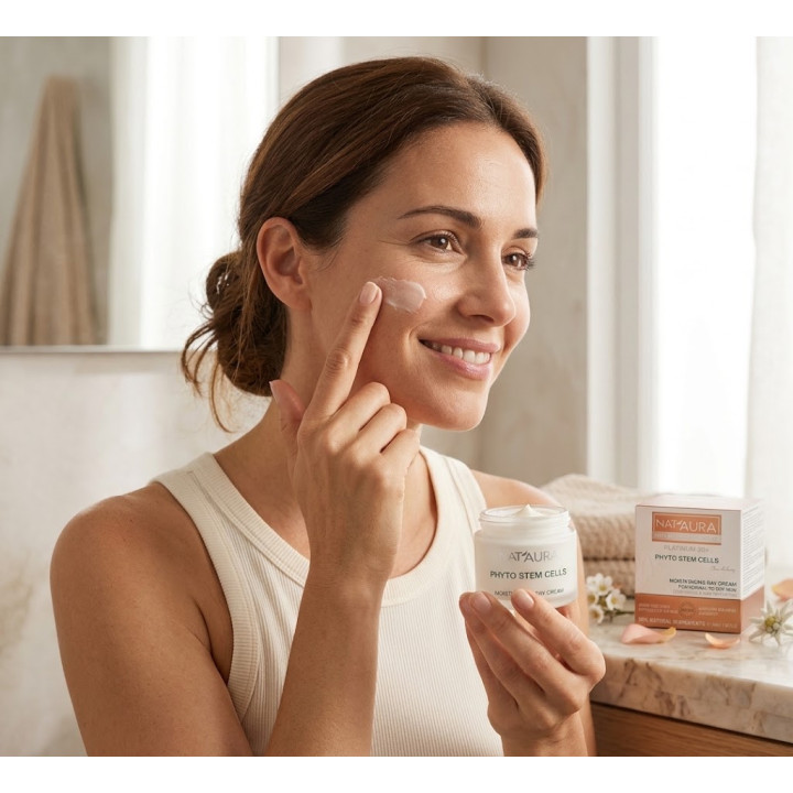 Crema Hidratante de Día para Piel Normal a Seca  Platinum 30 + Nataura 50 ml