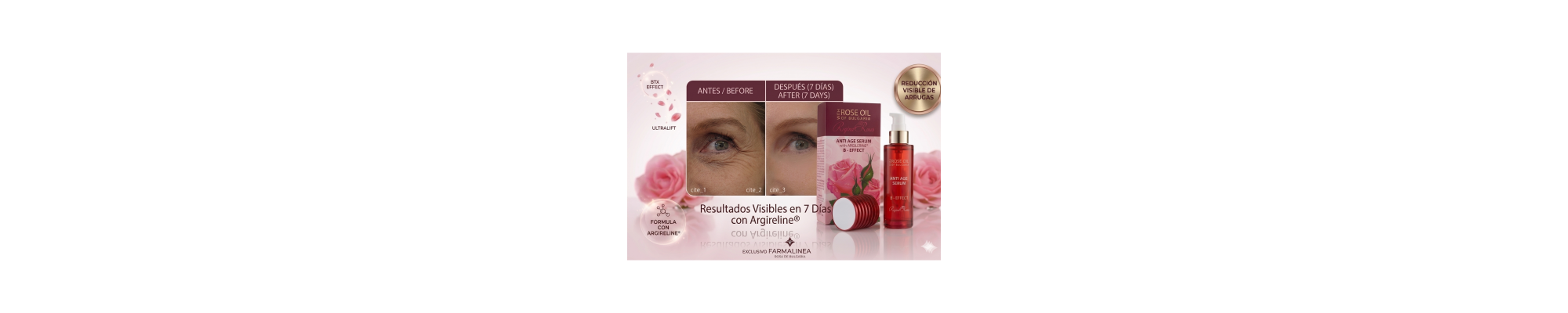 Sérum Facial Natural de Rosa de Bulgaria | Farmalinea | Elixir de Juventud